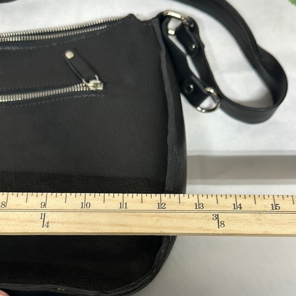 SAS Black and White Shoulder Bag with Zebra Print Leather/ calfskin - Picture 10 of 16